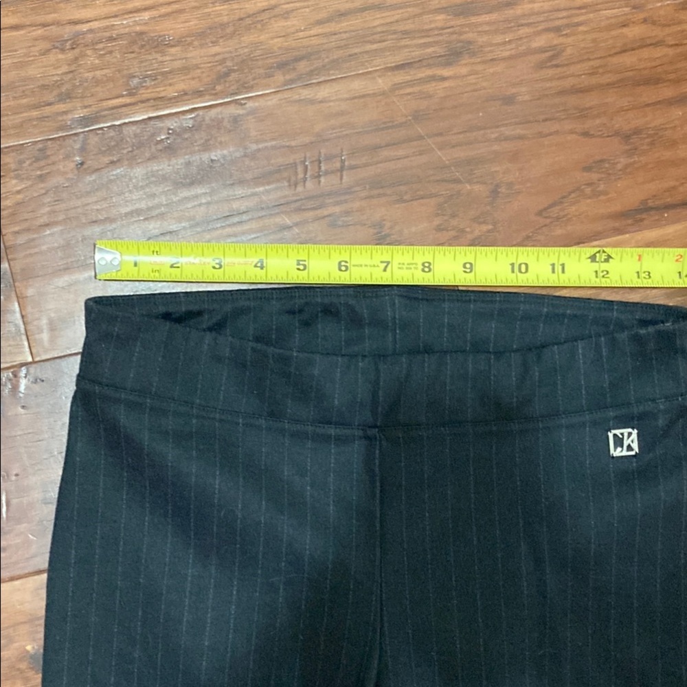 Calvin Klein Black  pinstripe Skinny Pants Sz S - Picture 6 of 8